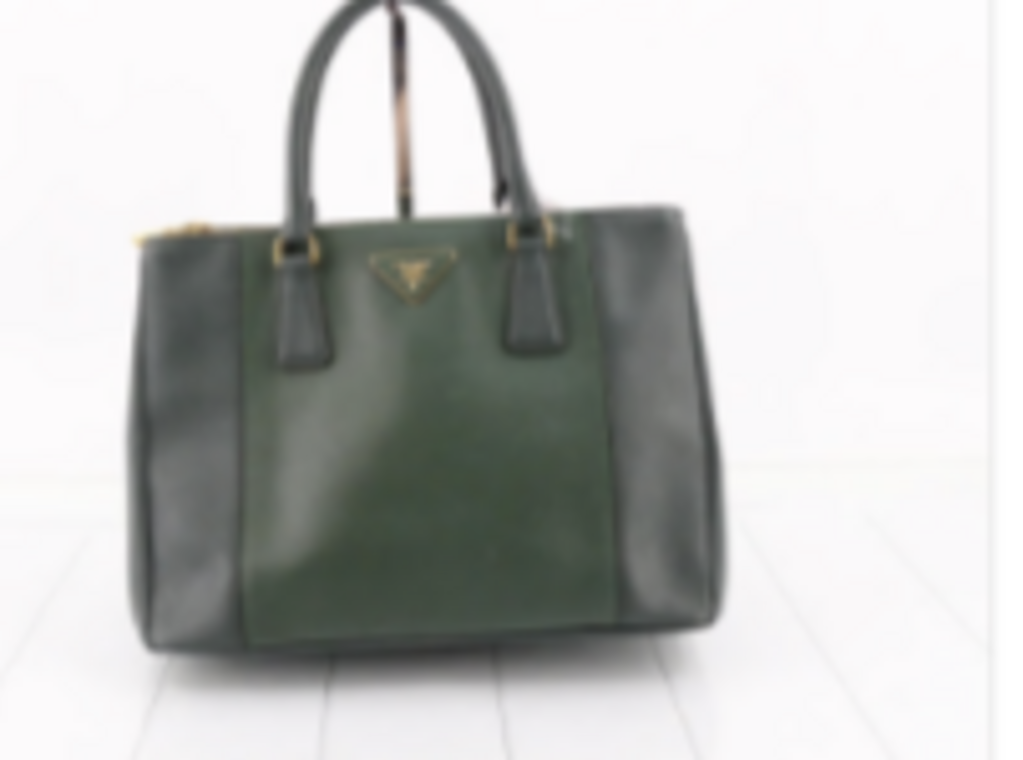 Green Saffiano Galleria Tote
