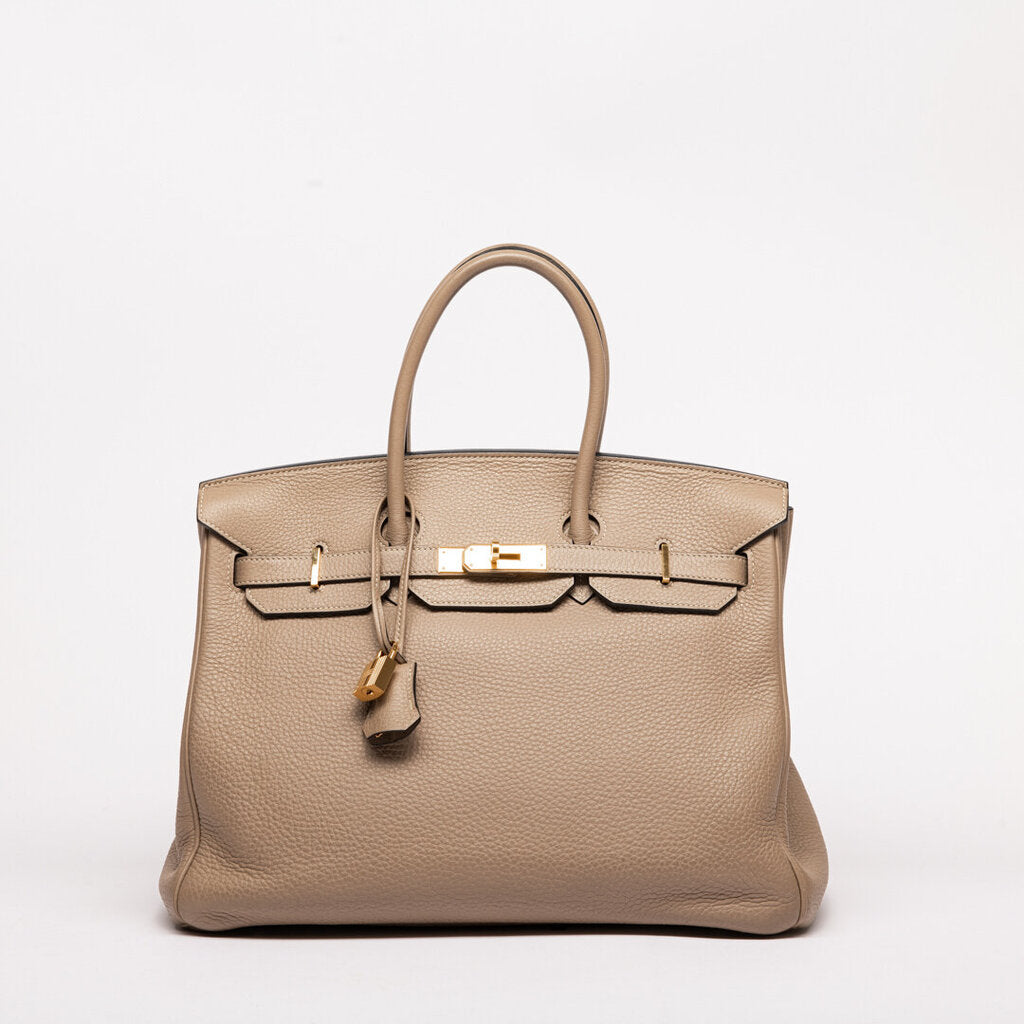 Hermes Gris Pearle Clemence Birkin 35 (2010)