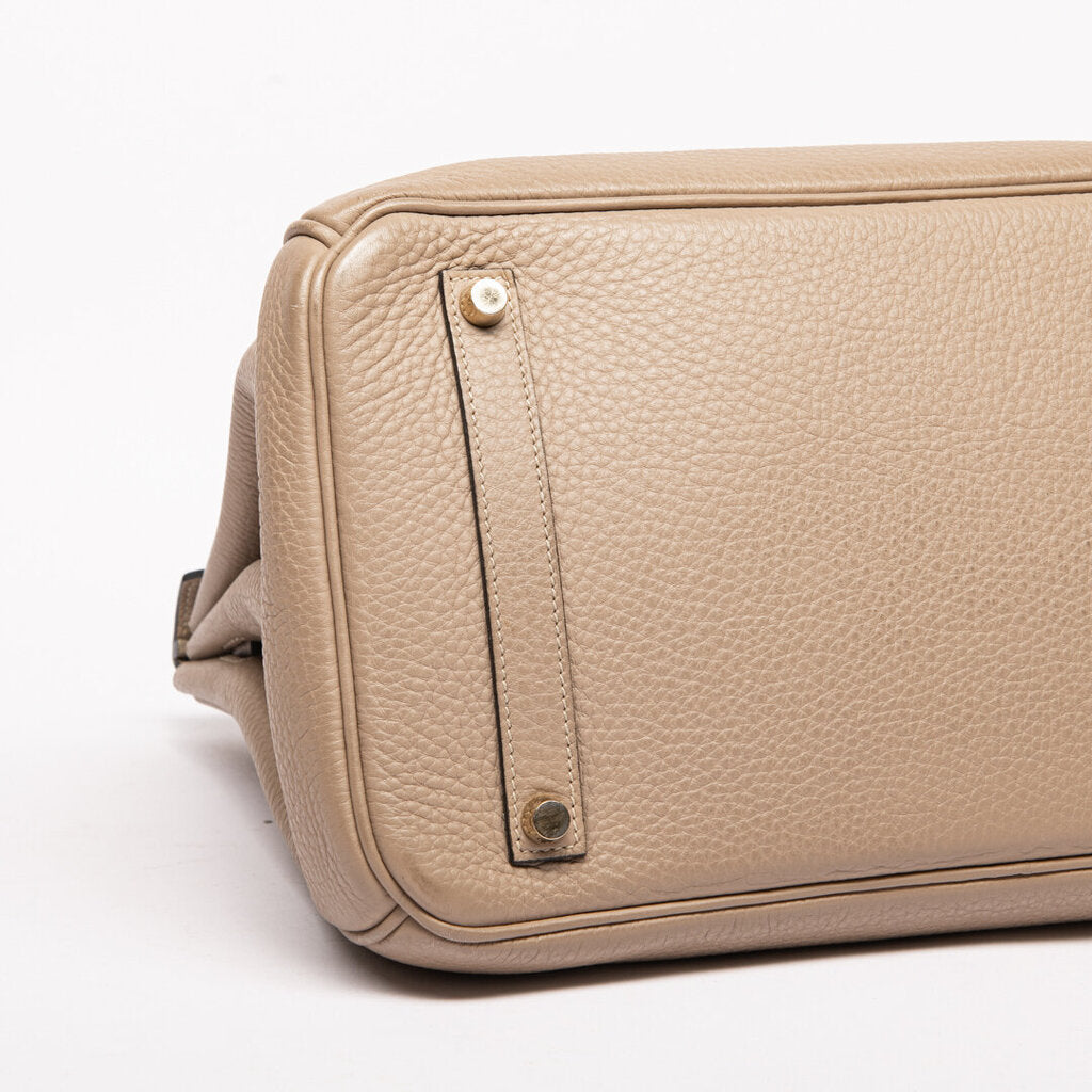 Hermes Gris Pearle Clemence Birkin 35 (2010)