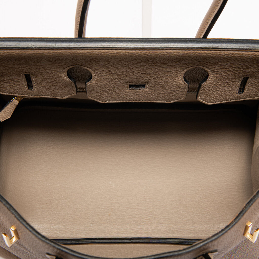 Hermes Gris Pearle Clemence Birkin 35 (2010)