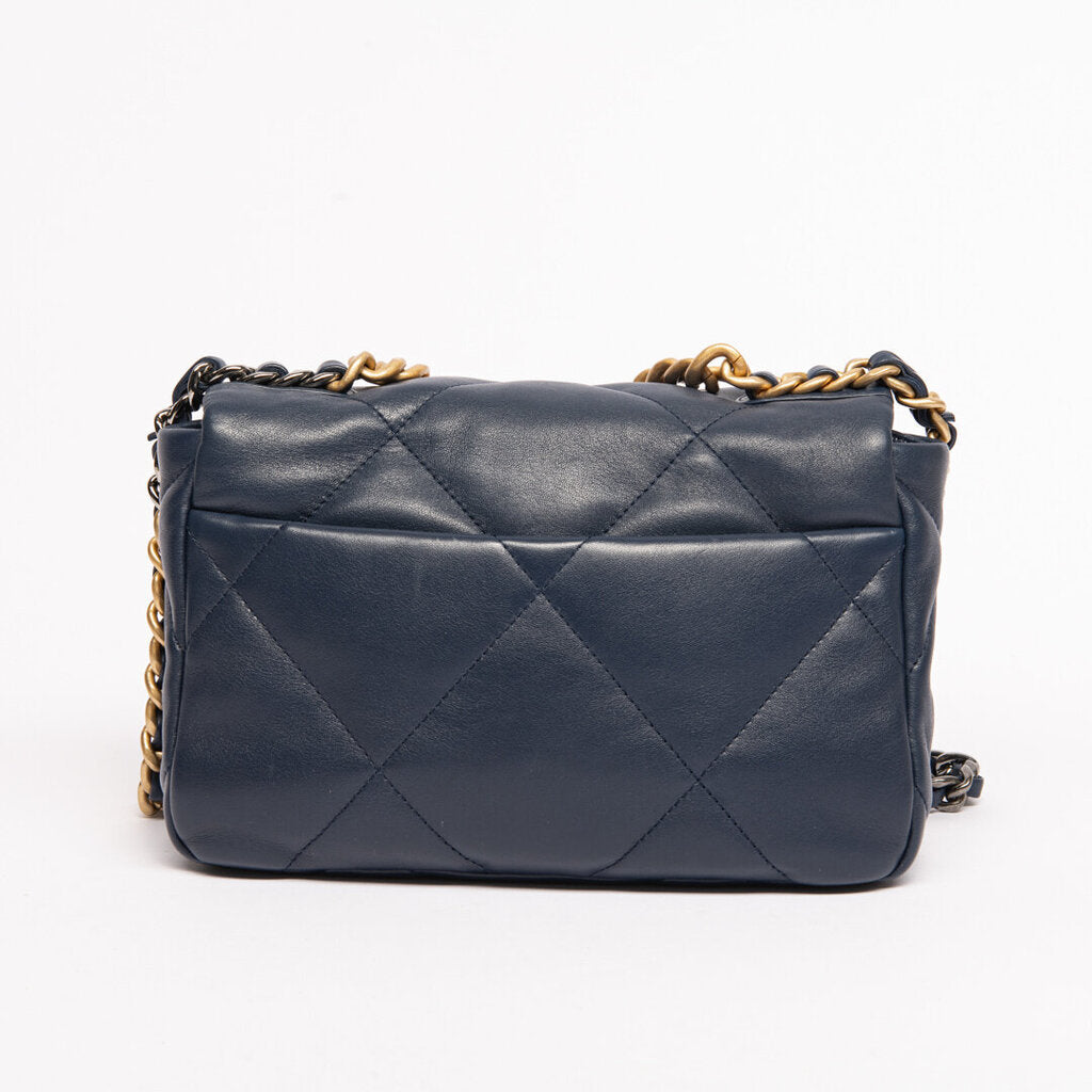 Chanel Navy Medium 19 Flap Bag