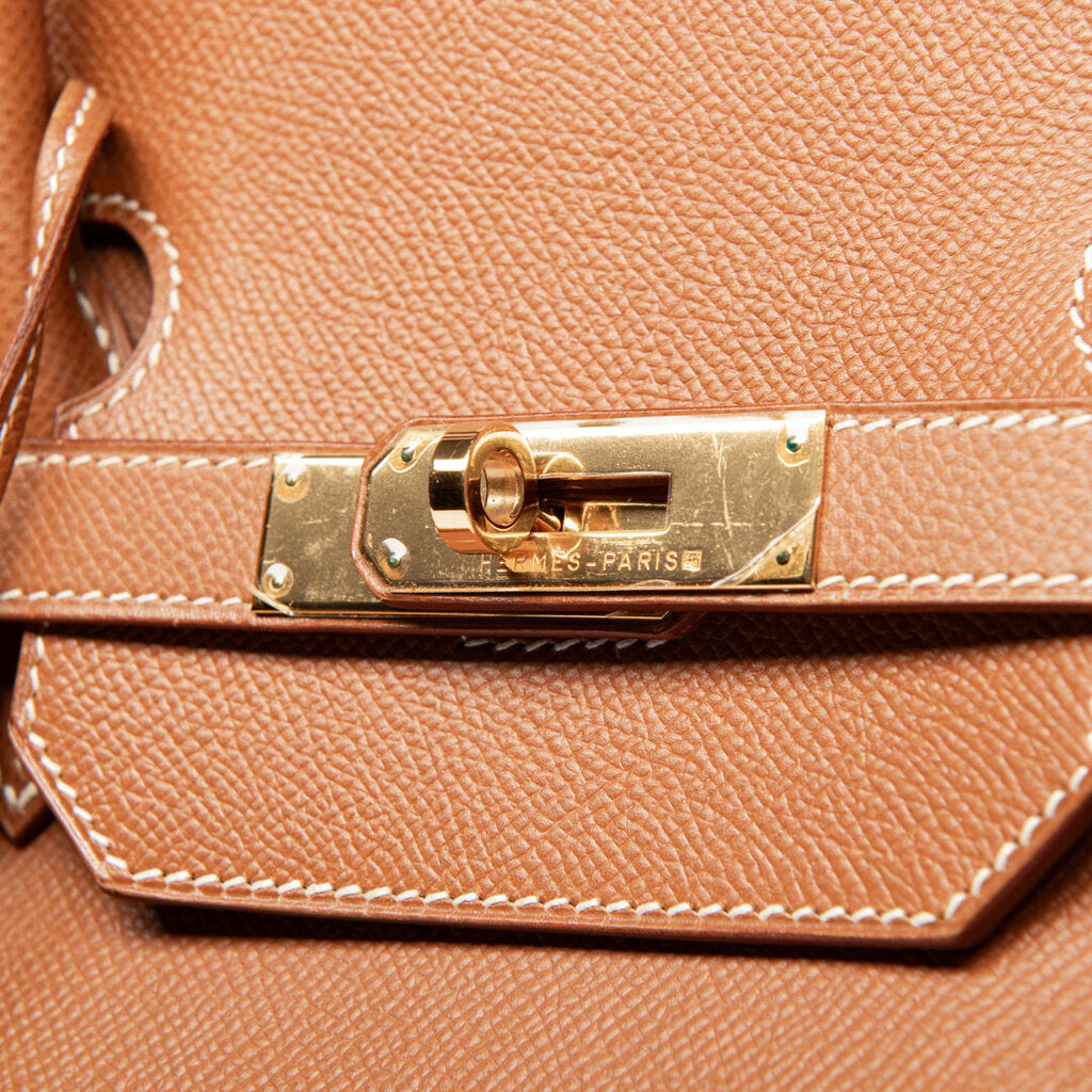 Hermes Gold Courchevel Birkin 40 (2001)