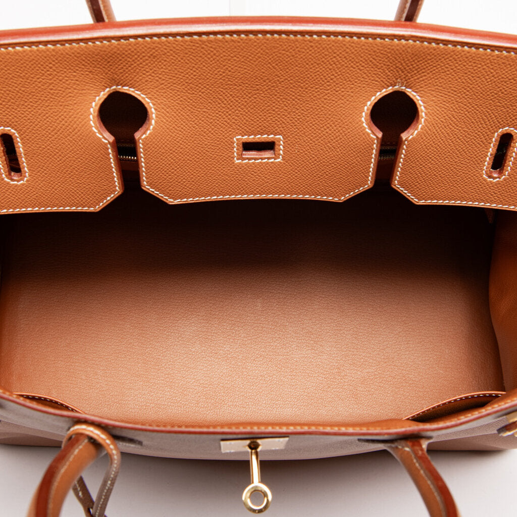 Hermes Gold Courchevel Birkin 40 (2001)