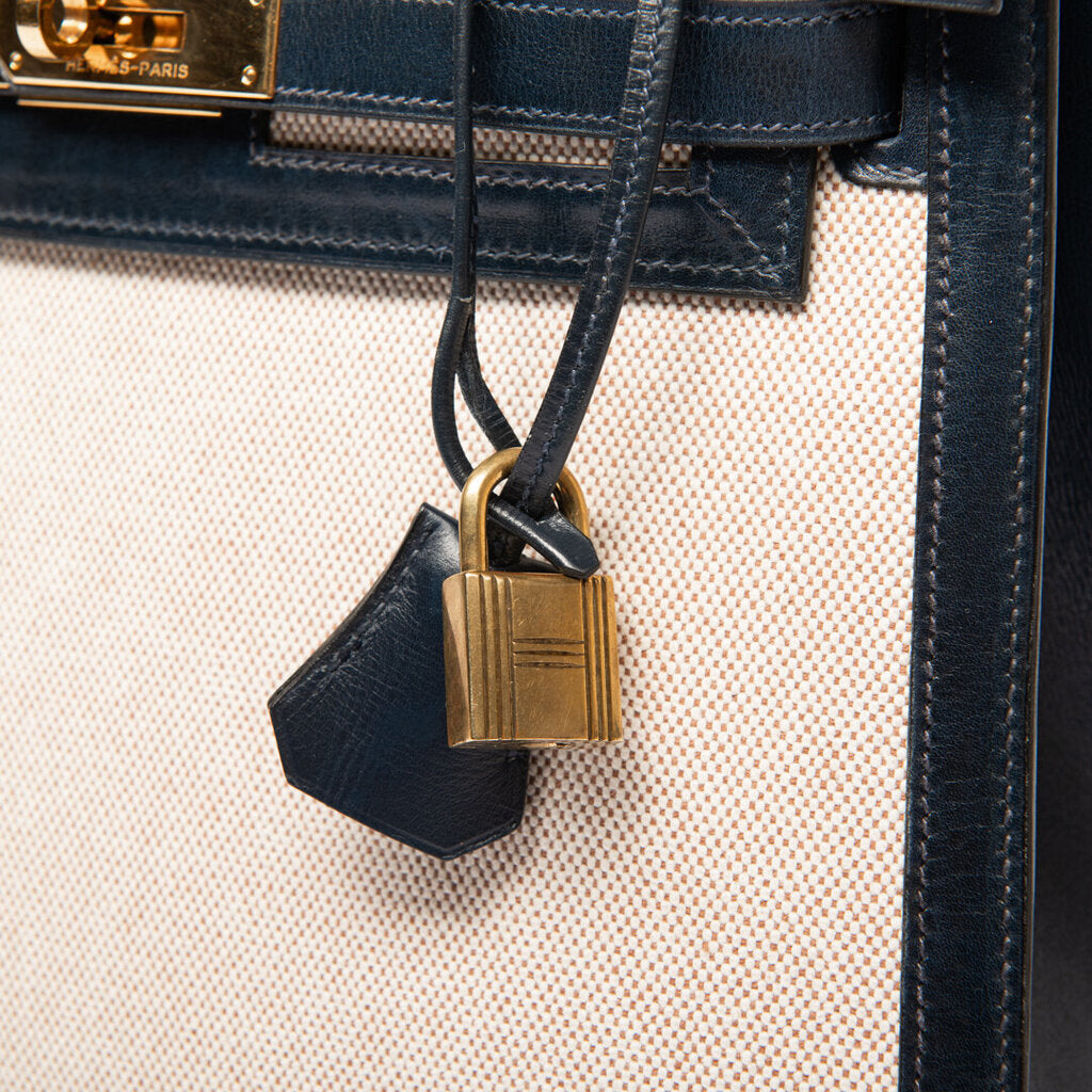 Hermes Navy & Toile Kelly 28 (1982)