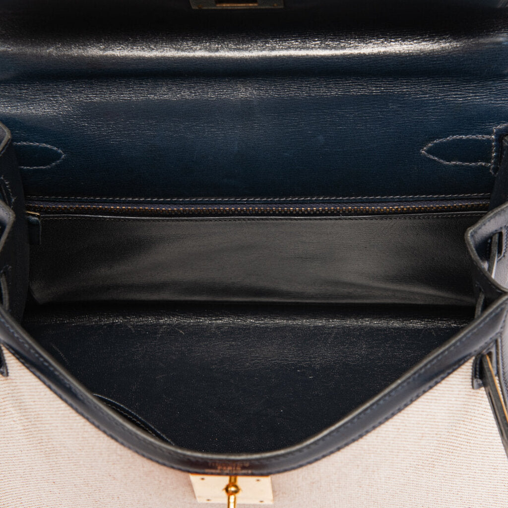 Hermes Navy & Toile Kelly 28 (1982)