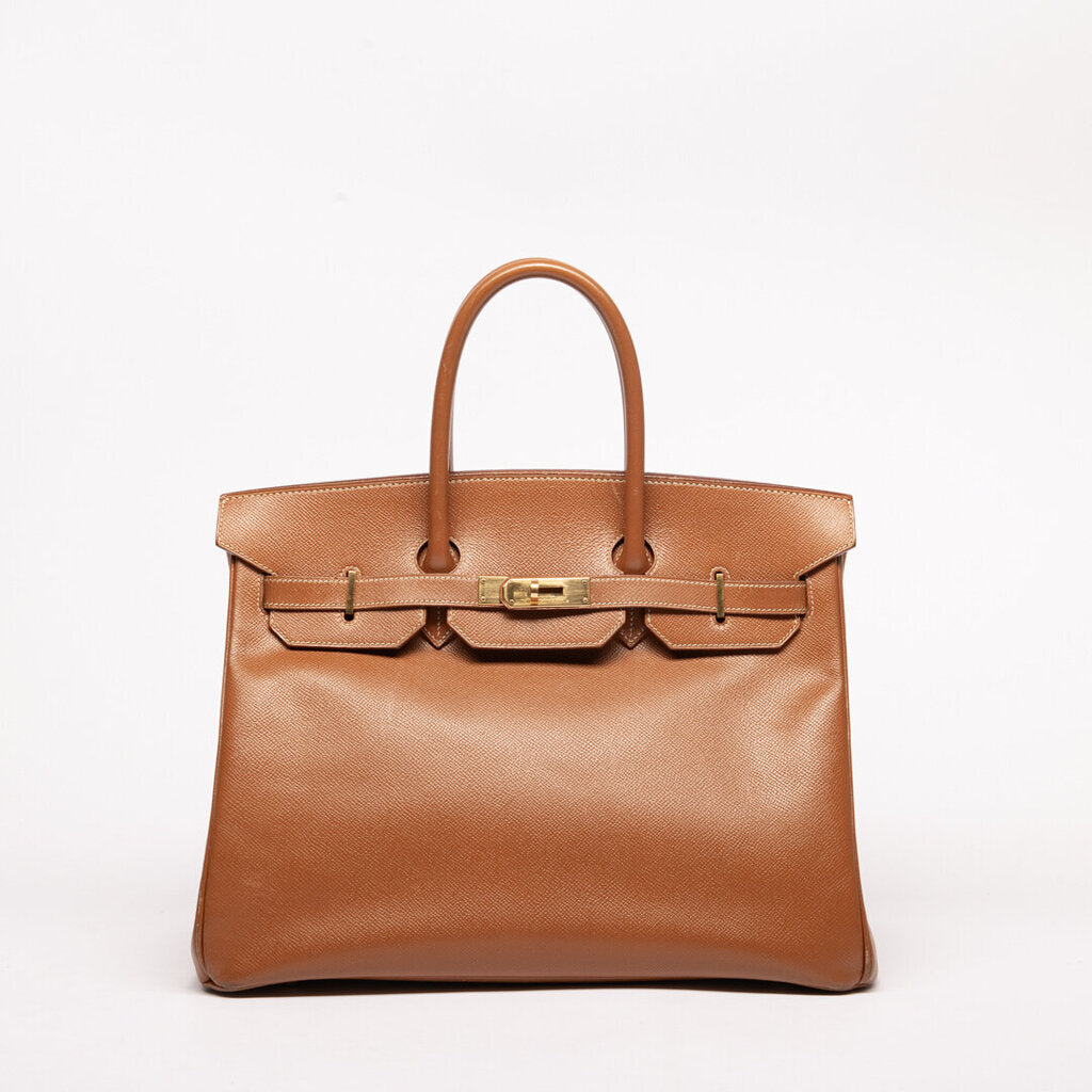 Hermes Gold Courchevel Birkin 35 (1998)
