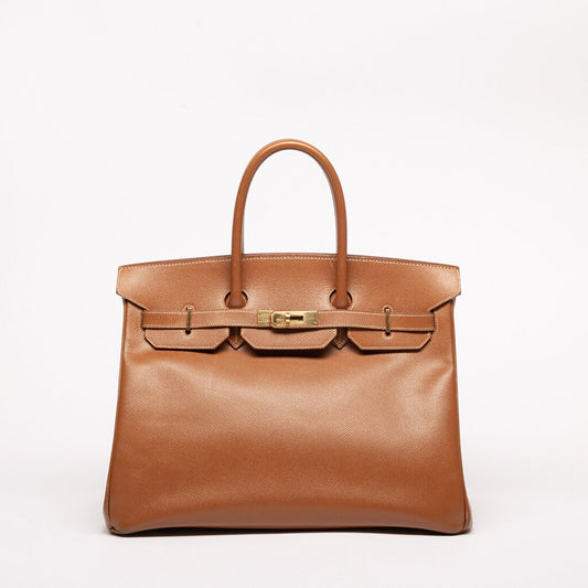 Hermes Gold Courchevel Birkin 35 (1998)