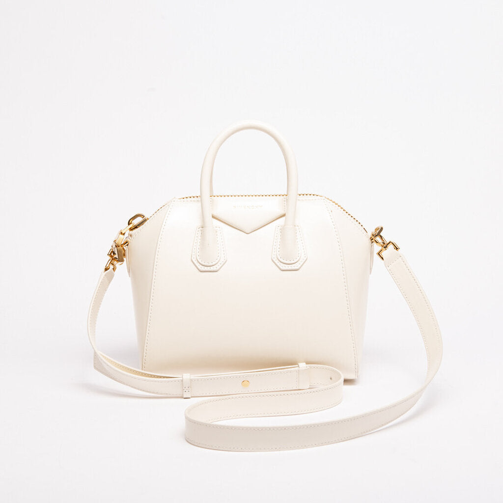 Givenchy White Leather Antigona Small Bag