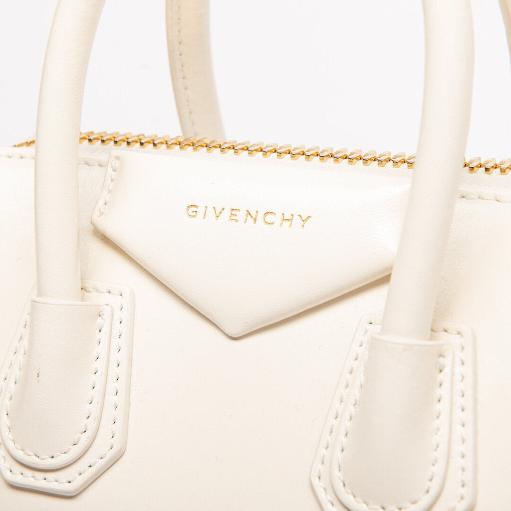Givenchy White Leather Antigona Small Bag