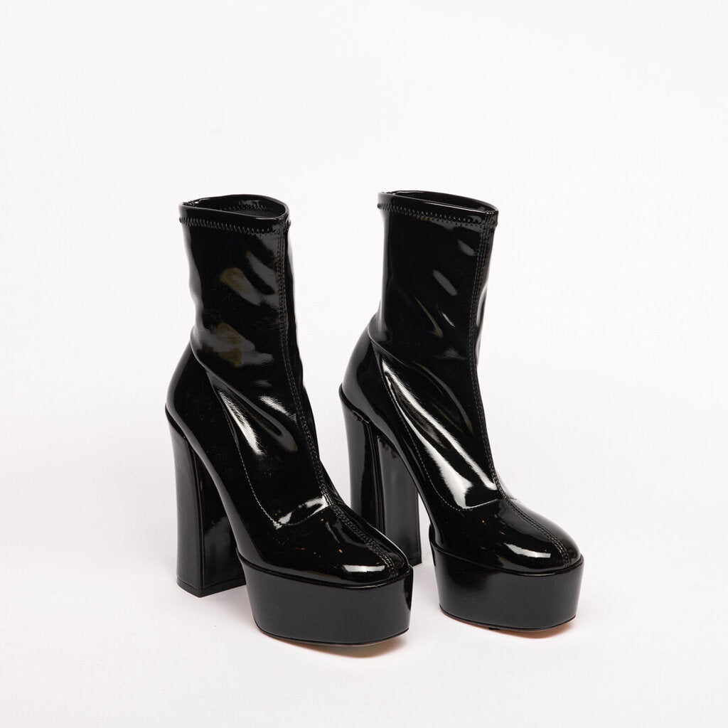 Stuart Weitzman Black Patent Platform