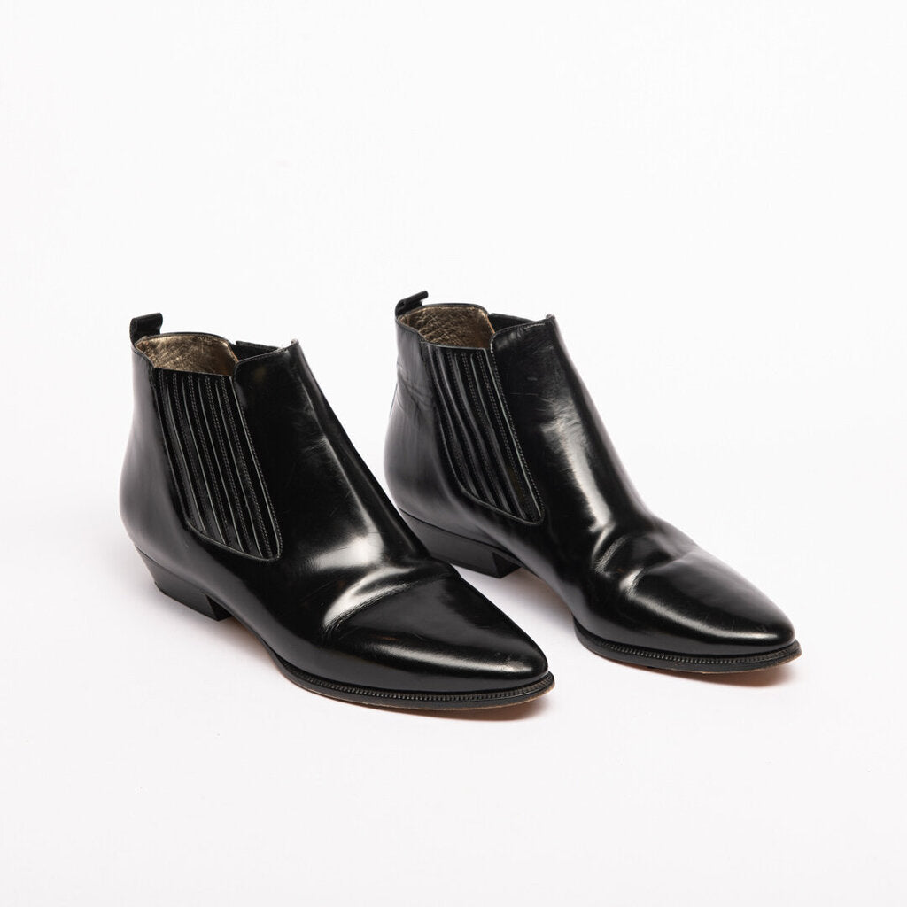 Isabel Marant Black Leather Ankle Boots