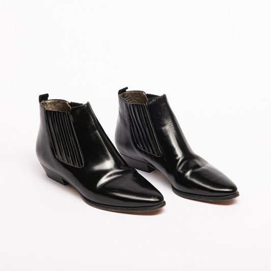 Isabel Marant Black Leather Ankle Boots