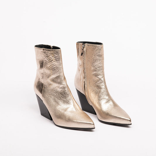 Barbara Bui Gold Metallic Leather Boots