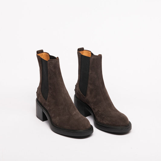Tod's Brown Suede Ankle Boot