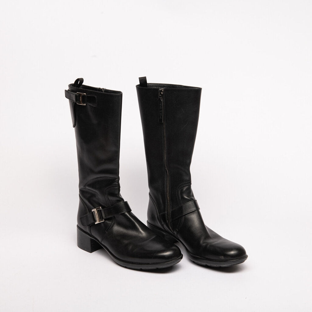 Prada Black Leather Boots