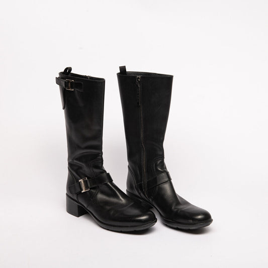 Prada Black Leather Boots