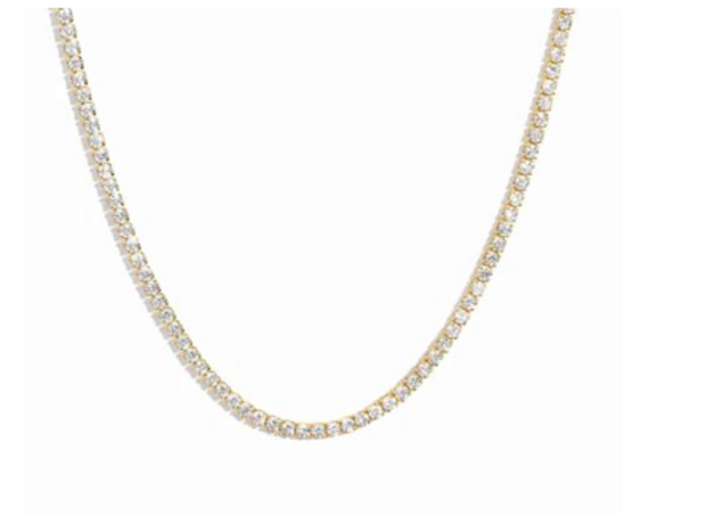 2MM TENNIS NECKLACE YG