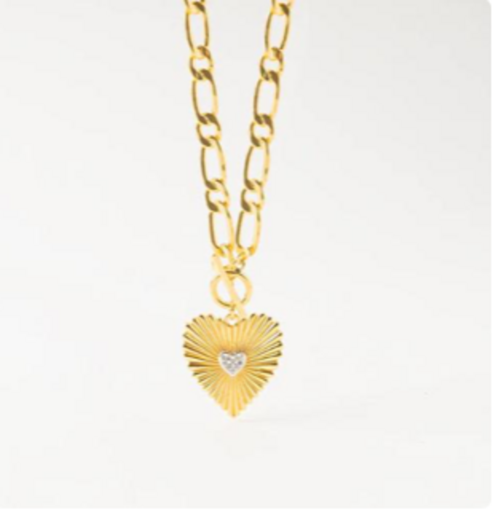 Keep Your Heart Open Necklace YG