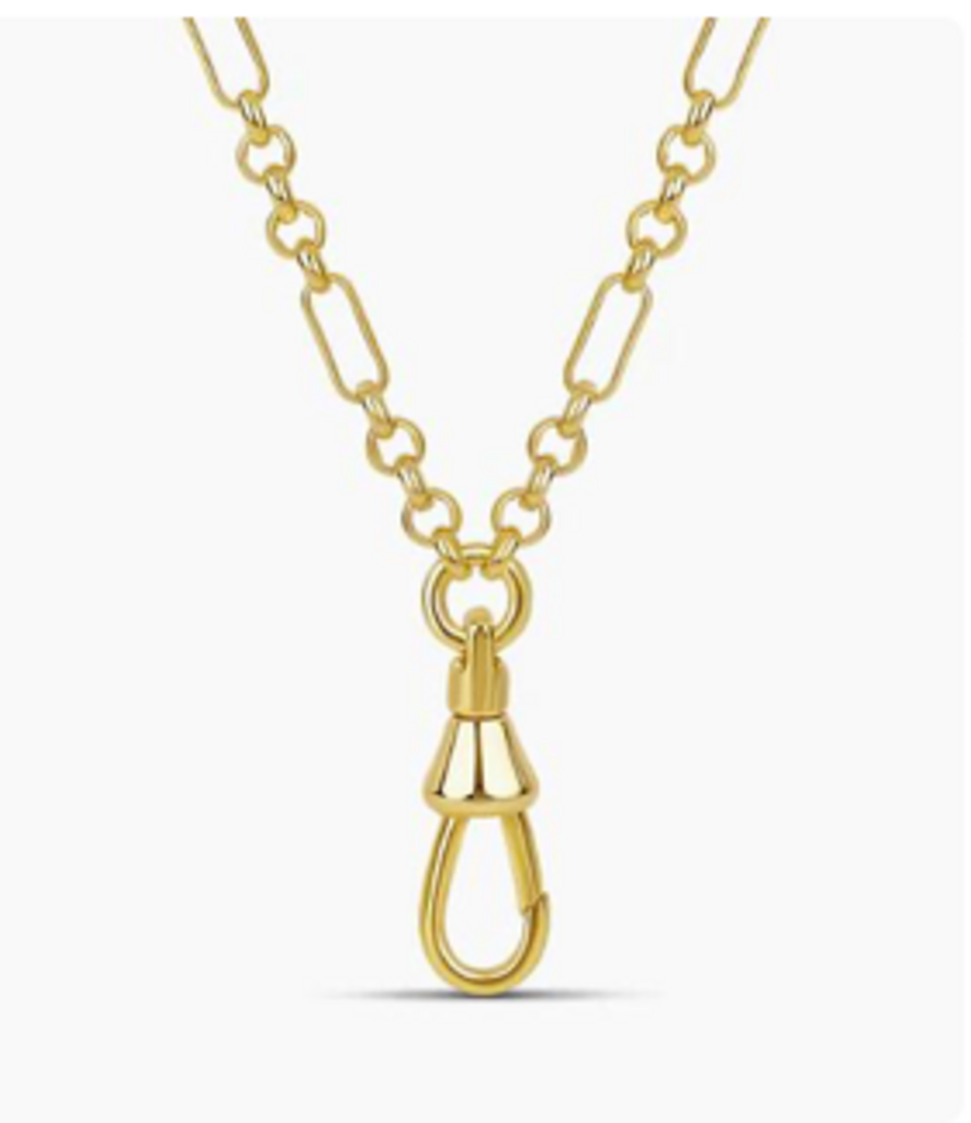 FOB CLASP LINK CHAIN YG 16'