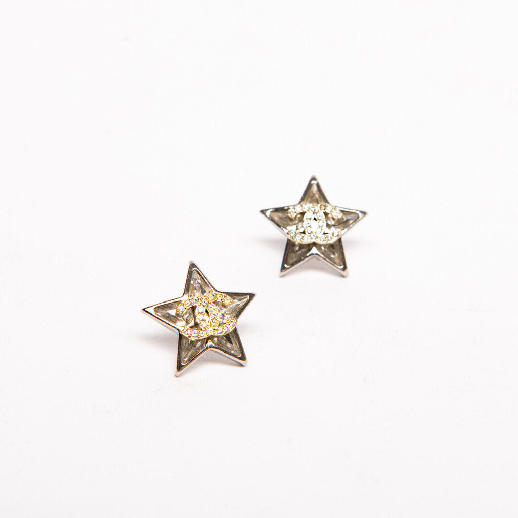 Chanel Star Crystal Embellished Earrings (2023)