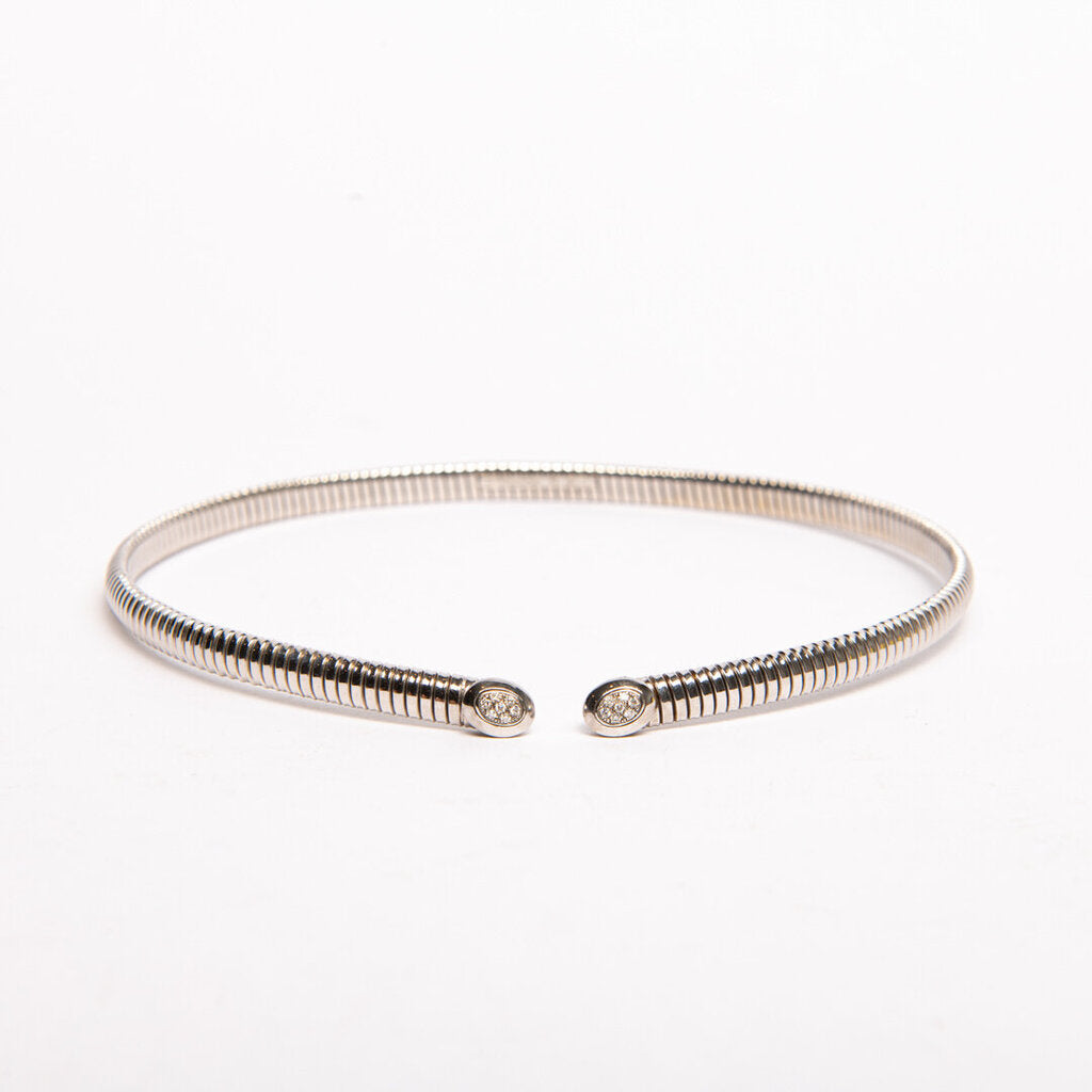 White Gold Chocker with Diamonds
