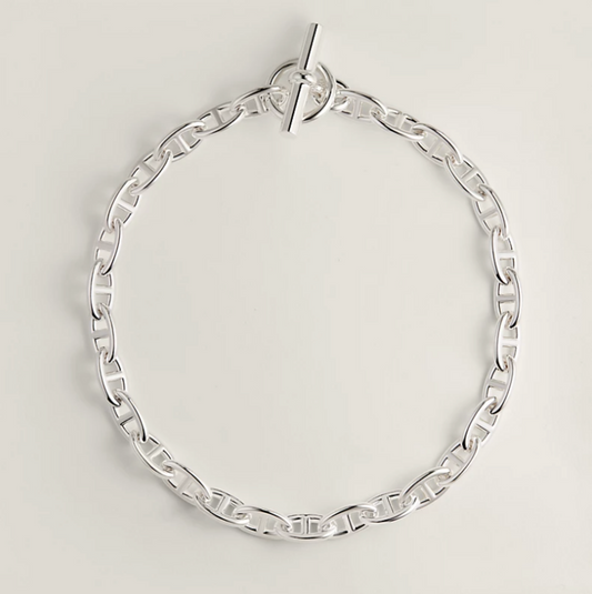 Hermes Silver Chaine D'Ancre Necklace