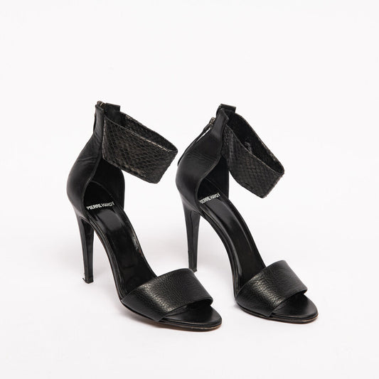 Pierre Hardy Black Leather Heel