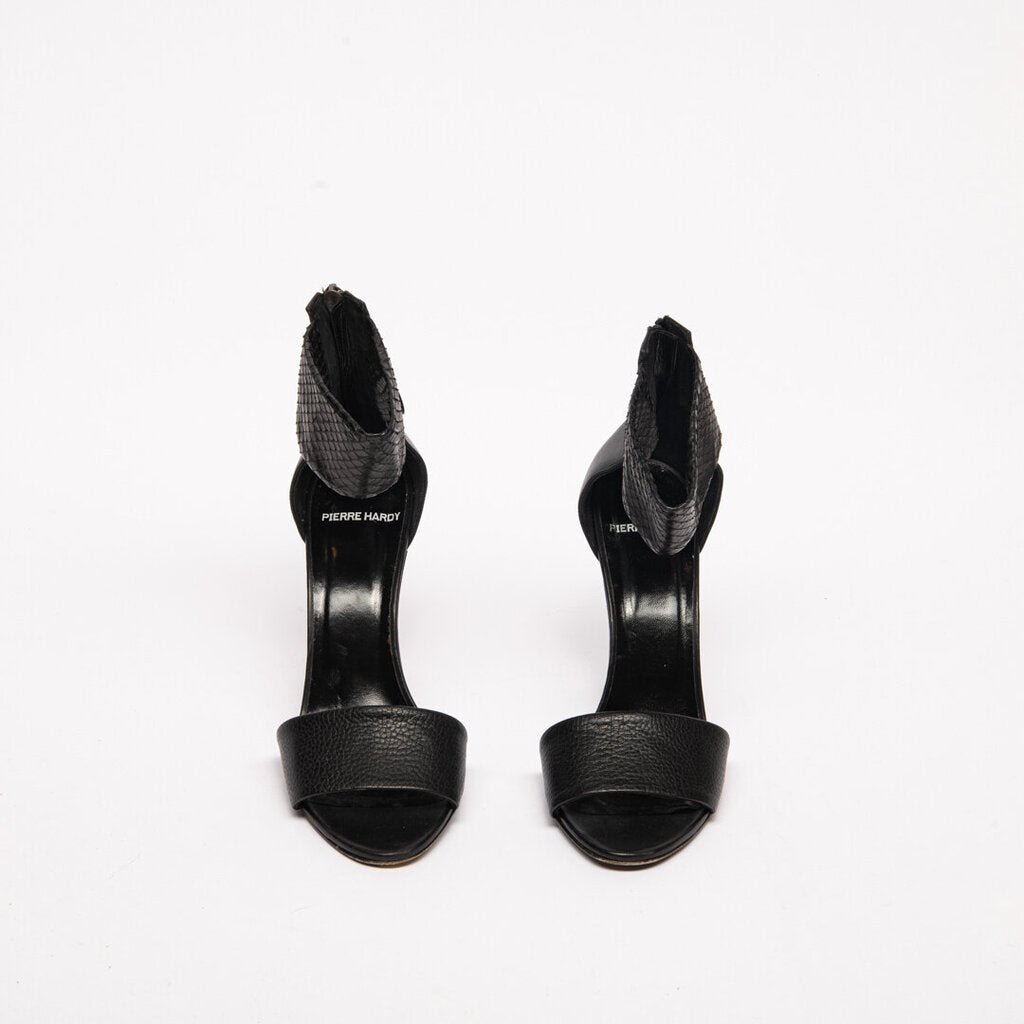 Pierre Hardy Black Leather Heel