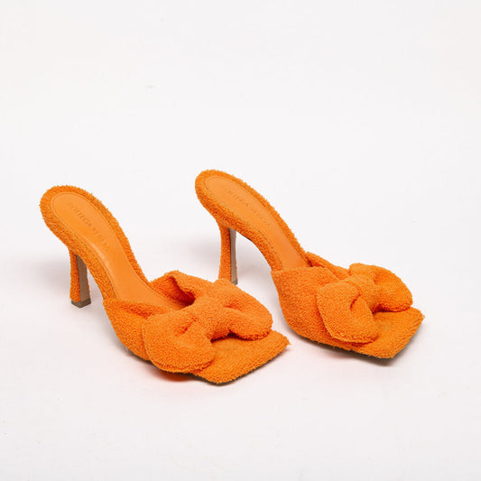 Bottega Veneta Orange Terry Cloth Heel