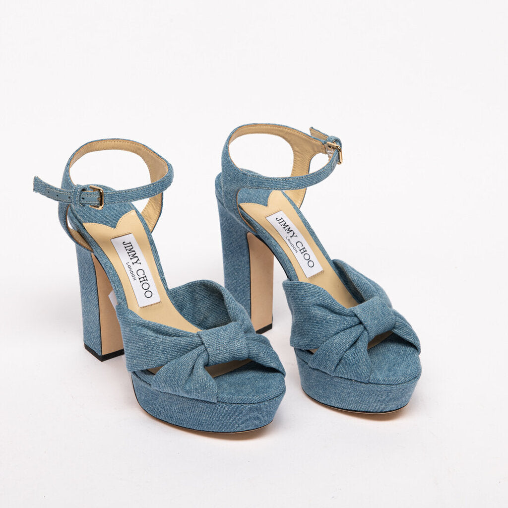 Jimmy Choo Denim Platform Sandal