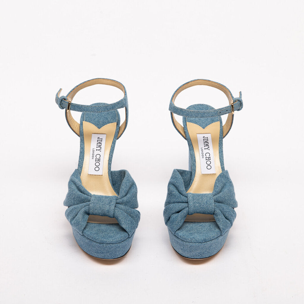 Jimmy Choo Denim Platform Sandal