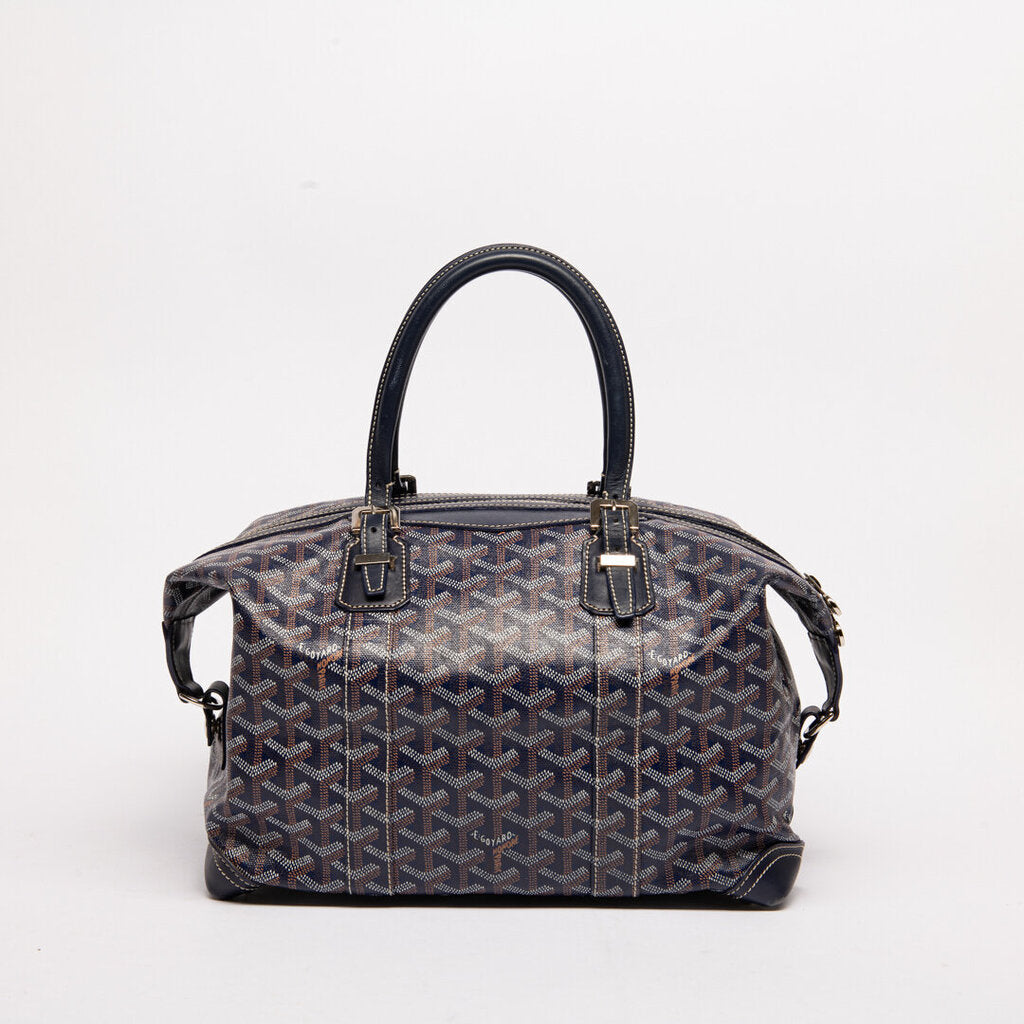 Goyard Navy Painted Boeing Travel Bag