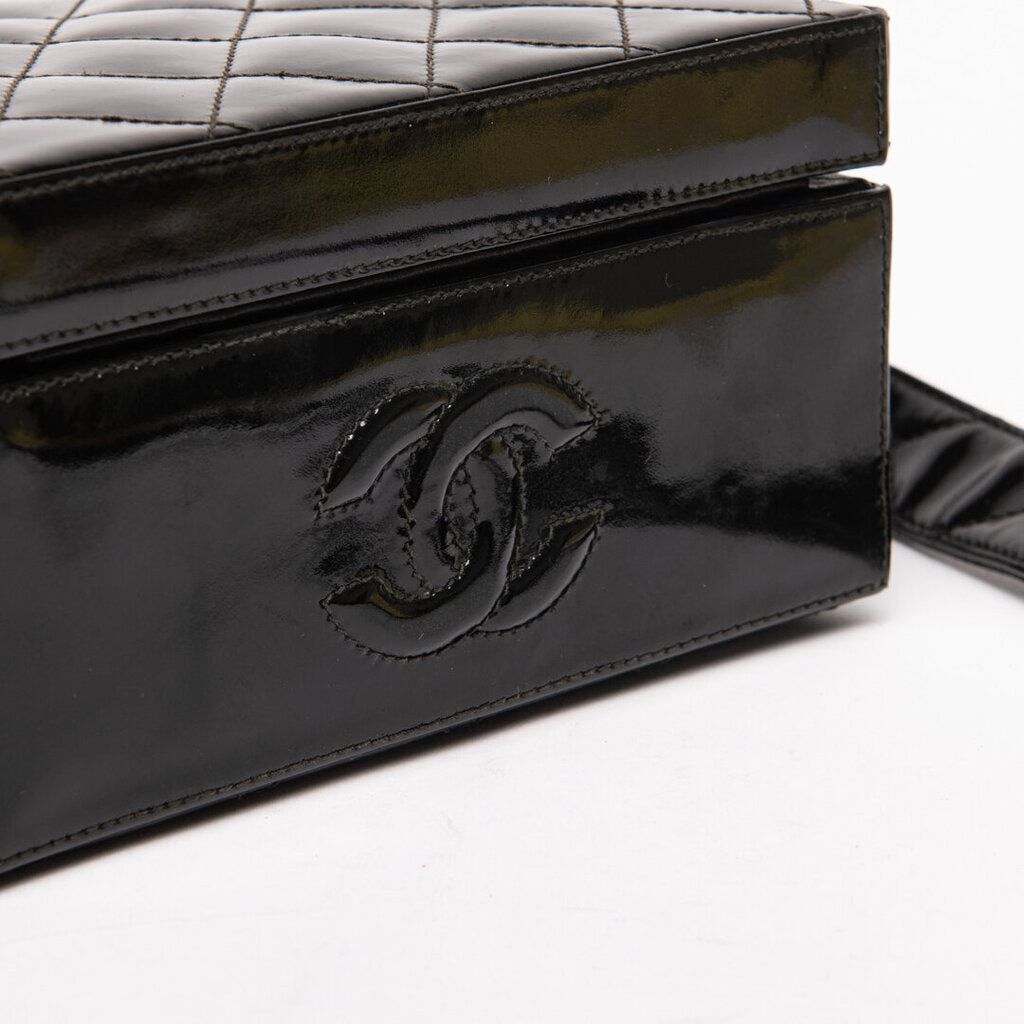 Chanel Black Patent Shoulder Bag