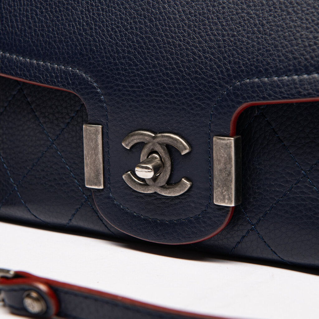 Chanel Navy Archi Chic Flap Handbag (2017)