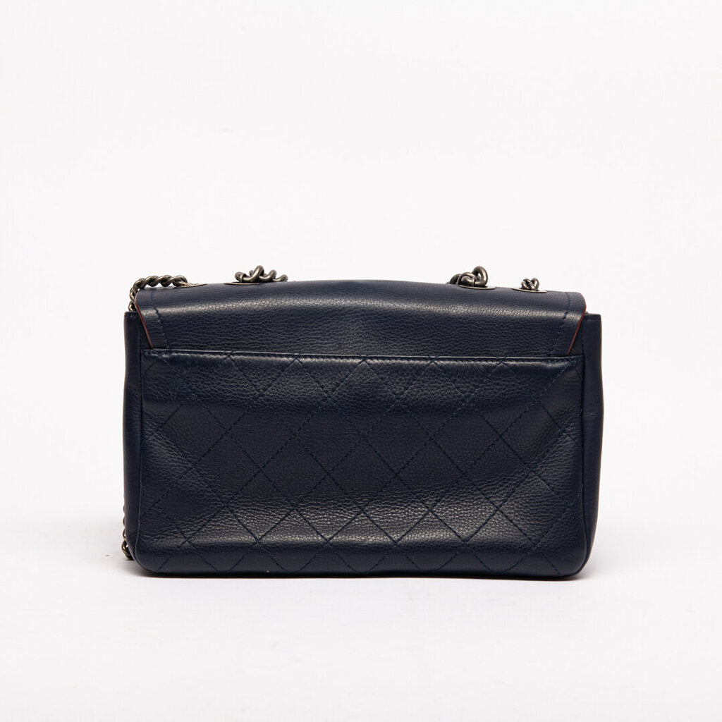 Chanel Navy Archi Chic Flap Handbag (2017)
