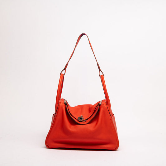 Hermes Red Lindy 30