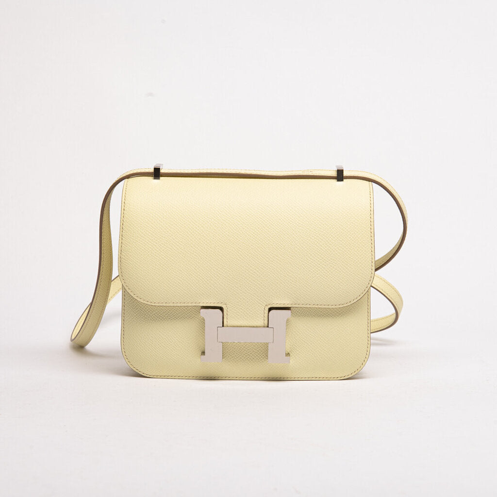 Hermes Light Yellow Epsom Palladium Plated Constance 18 (2025)