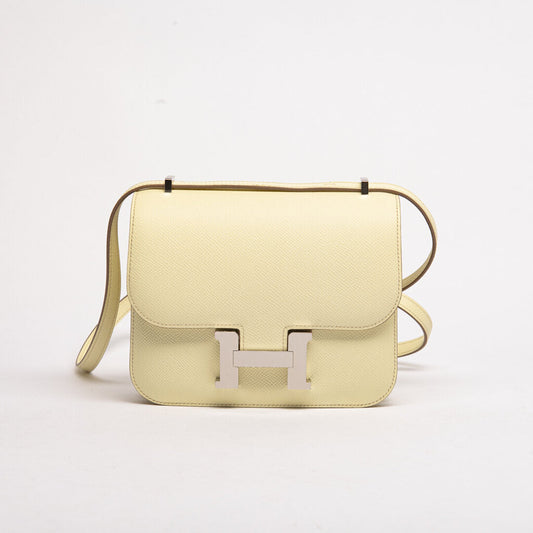 Hermes Light Yellow Epsom Palladium Plated Constance 18 (2025)