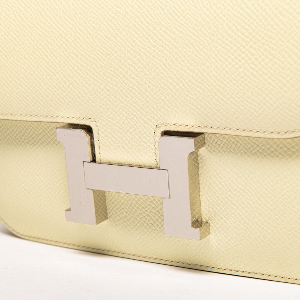 Hermes Light Yellow Epsom Palladium Plated Constance 18 (2025)