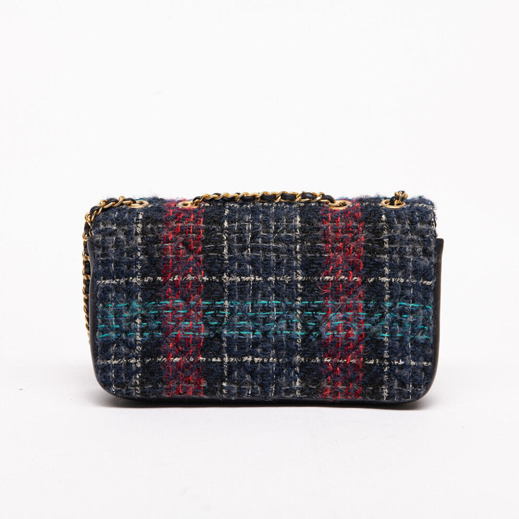 Chanel Tweed Matelasse 2Way Multicolor Flap