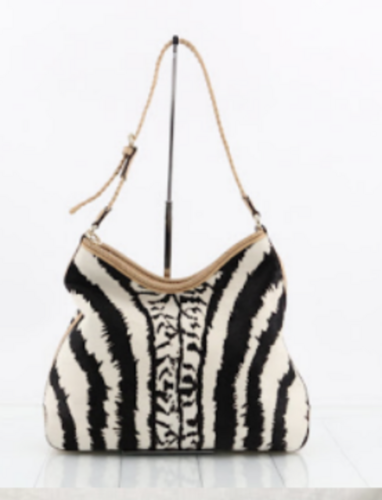 Zebra Print Shoulder Bag