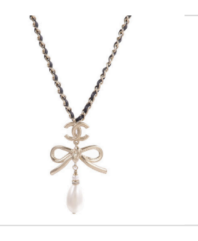 Bow Chain Necklace w/CC