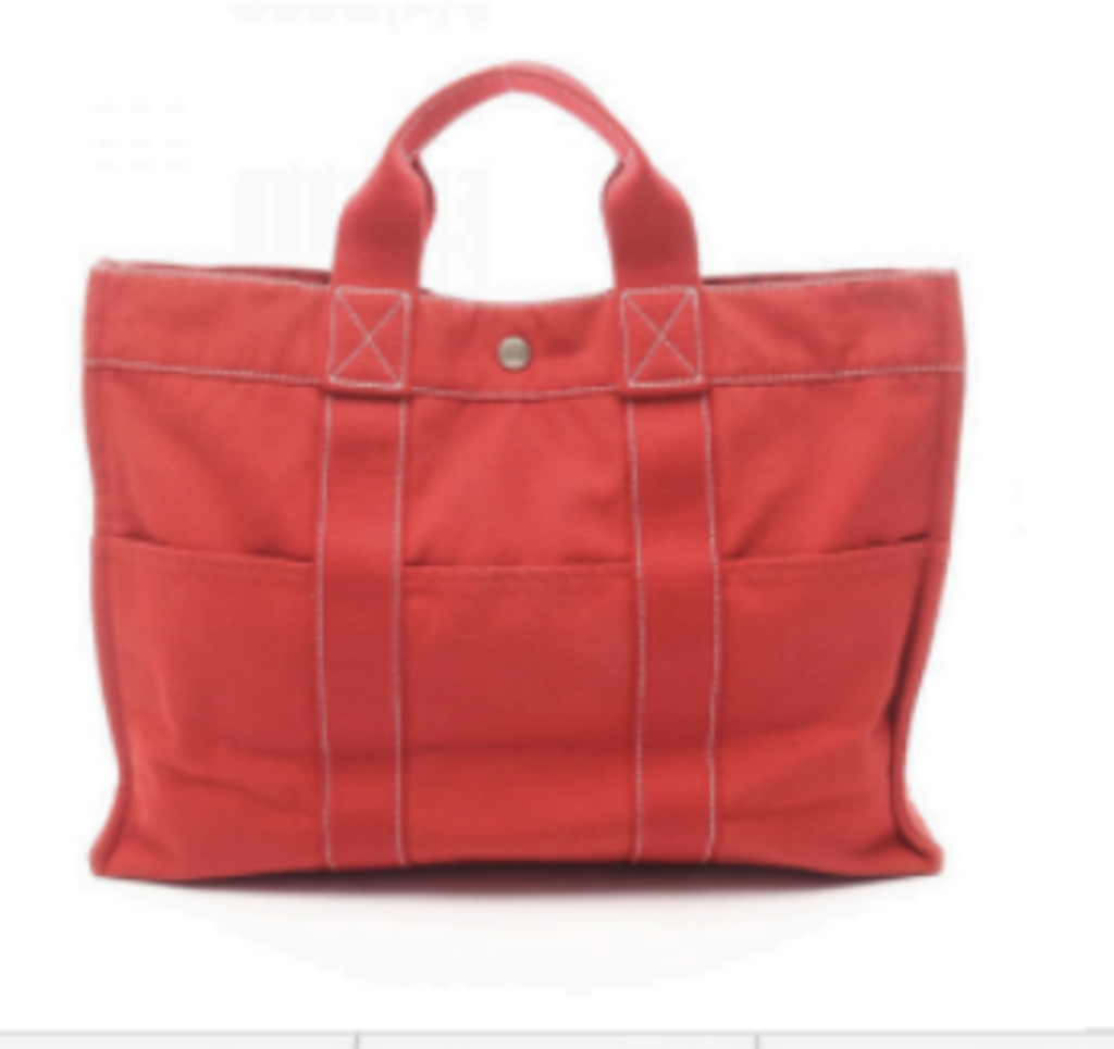 Red Canvas Tote Bag