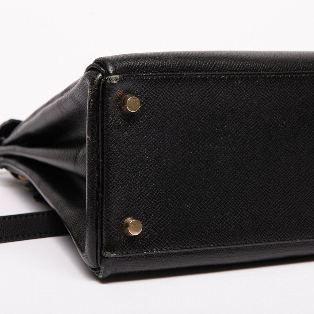 Hermes Black Epsom Kelly 32 (1996)