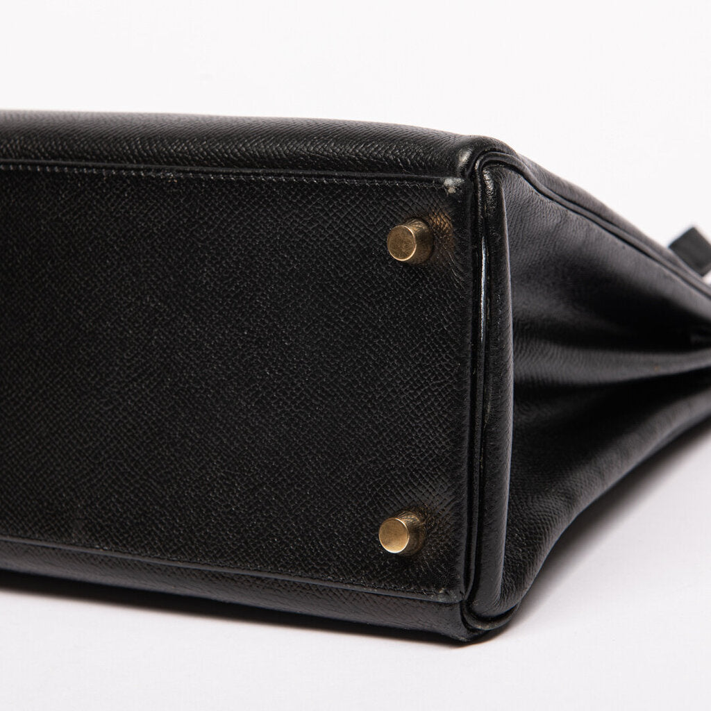 Hermes Black Epsom Kelly 32