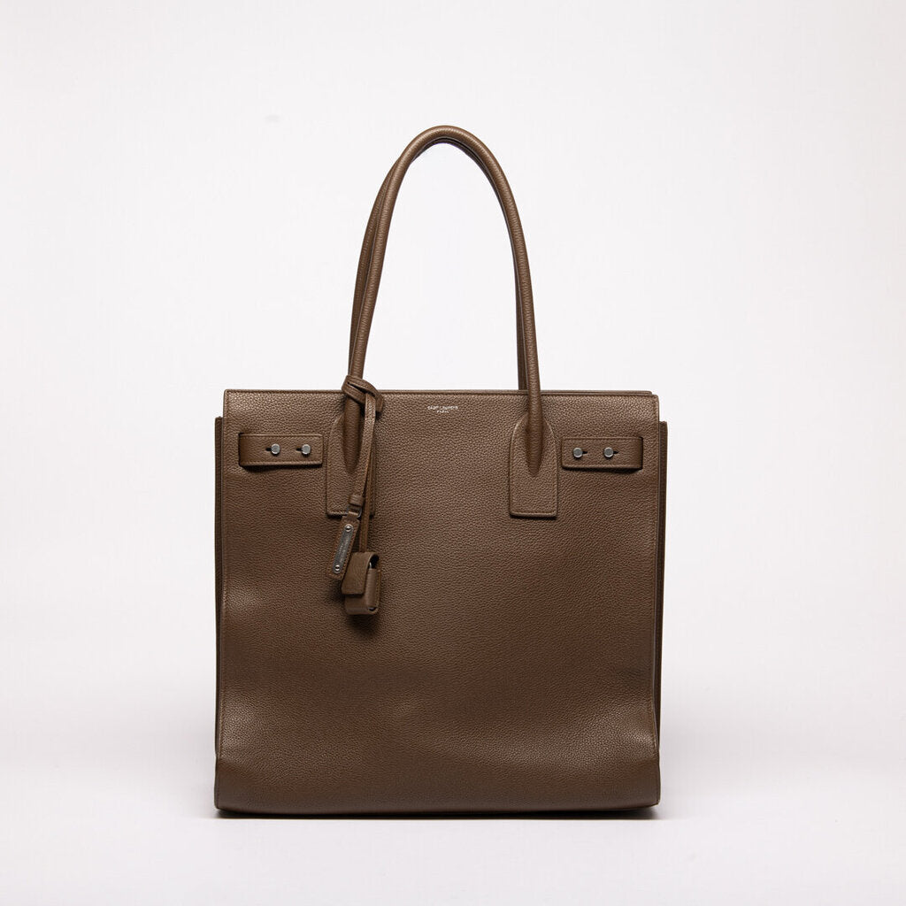 Saint Laurent Gray Shoulder Sac Du Jour Tote