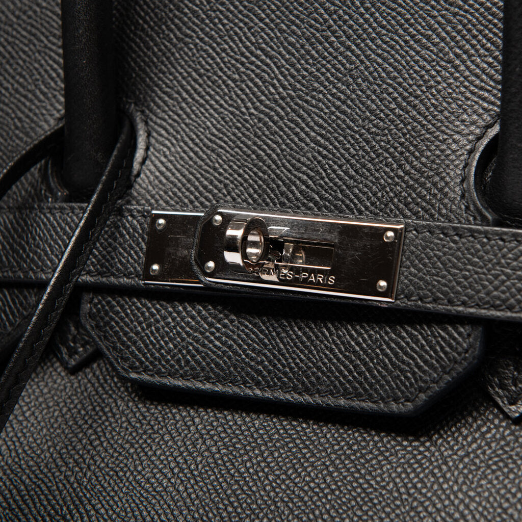 Hermes Black Epsom Palladium Hardware Birkin 35 (2010)