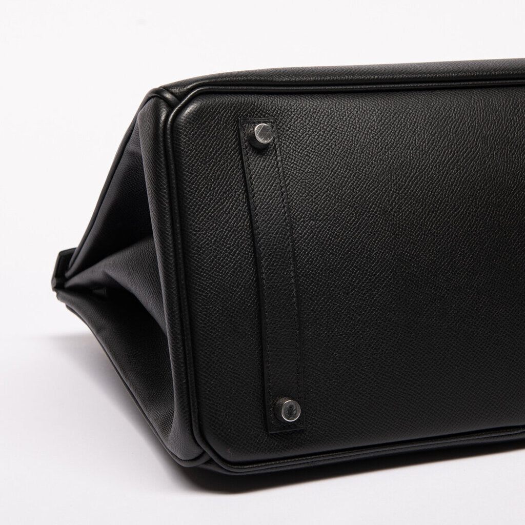 Hermes Black Epsom Palladium Hardware Birkin 35 (2010)
