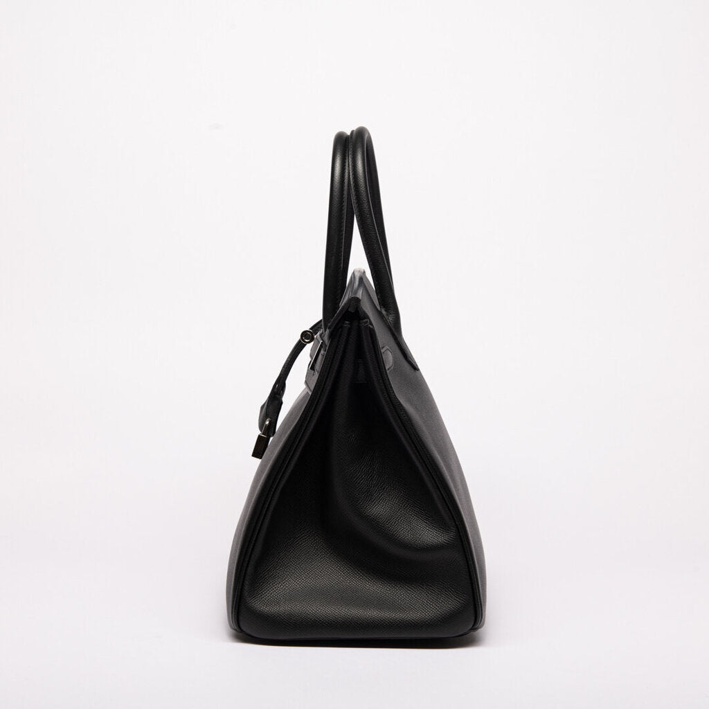 Hermes Black Epsom Palladium Hardware Birkin 35 (2010)