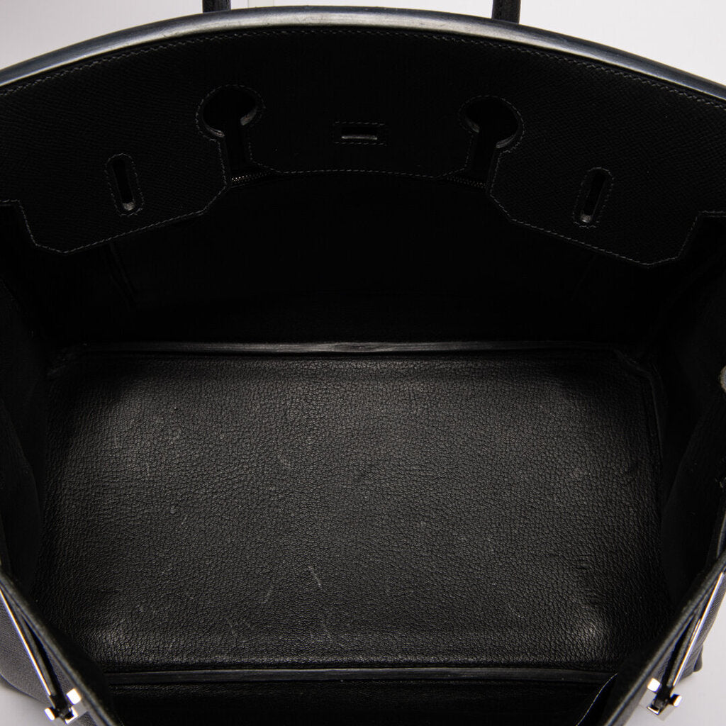 Hermes Black Epsom Palladium Hardware Birkin 35 (2010)
